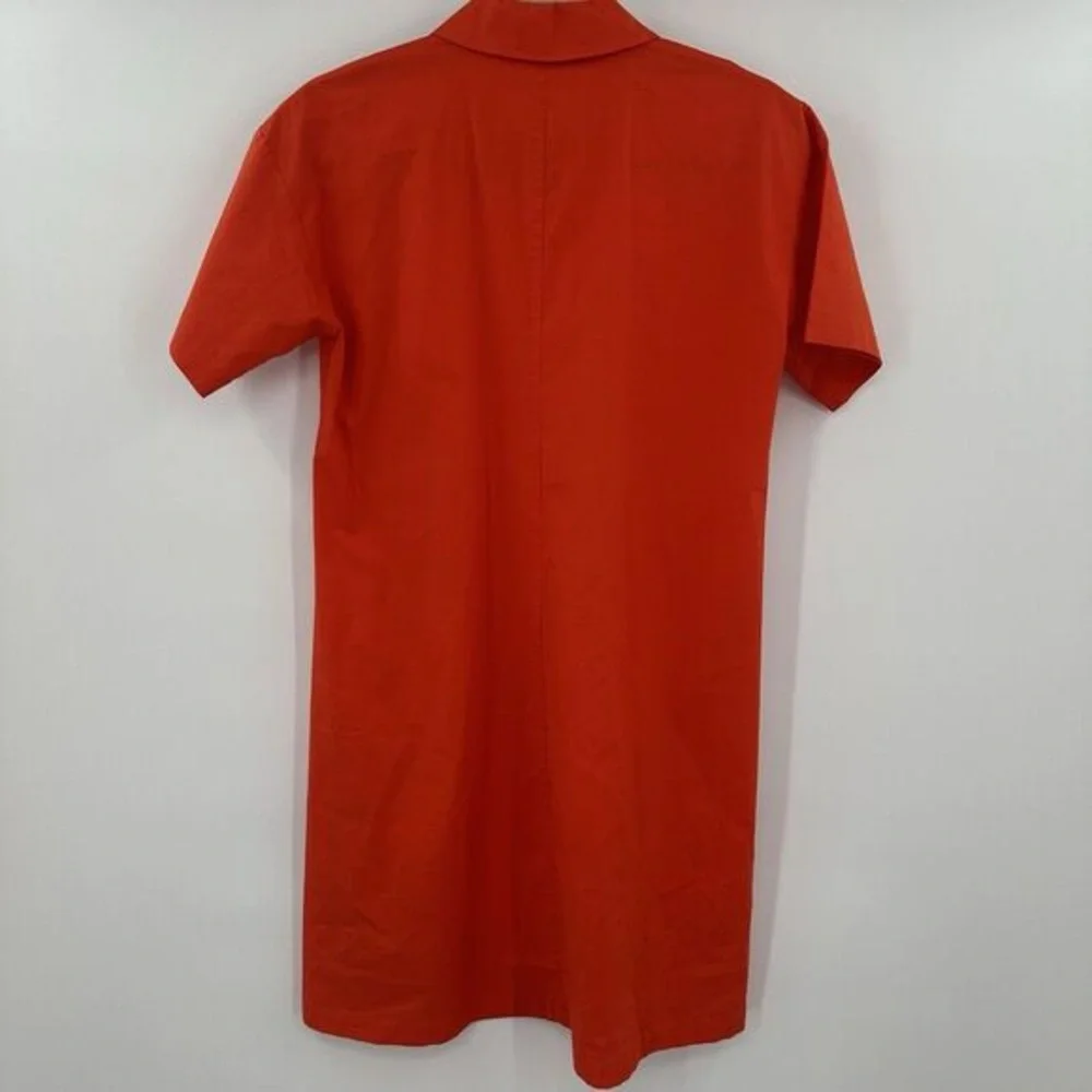 Bright Red Short Sleeve Polo Dress